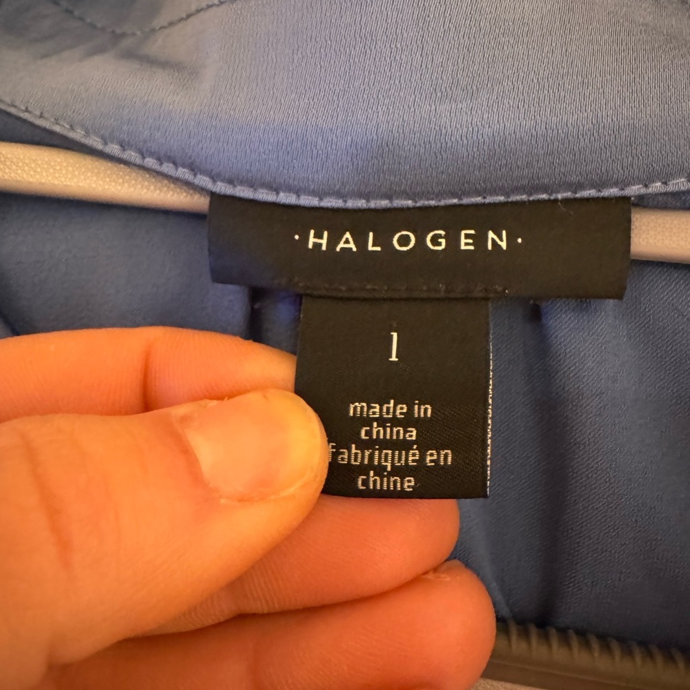 Halogen Blue Button-Up Blouse - image 4